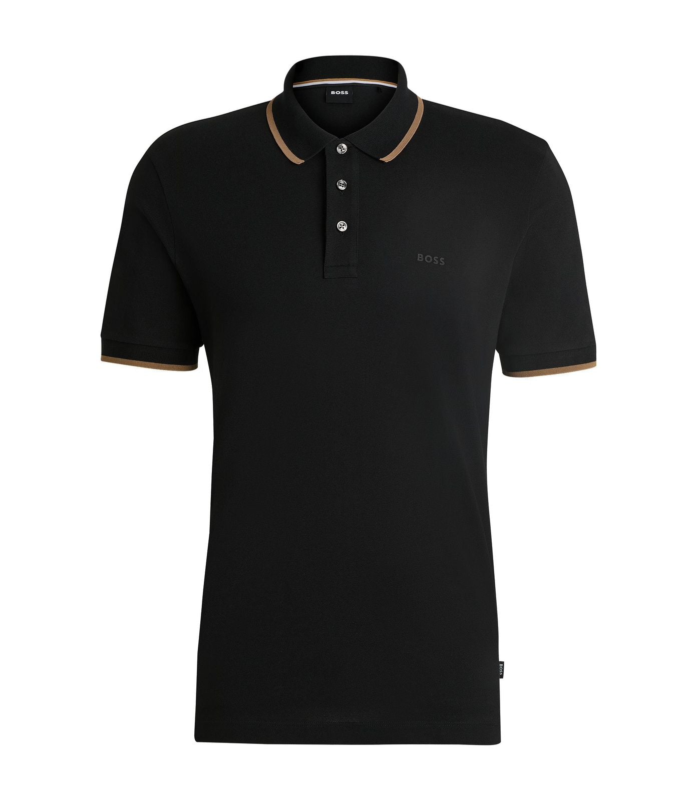 Playera Caballero Boss Polo Negro Cafe